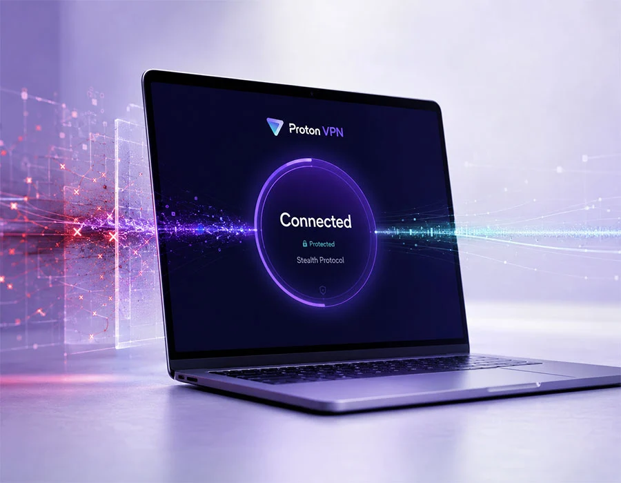 Proton VPN using Stealth protocol on a restricted network